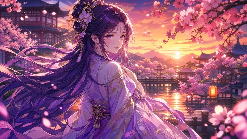 寸止挑战动漫-【寸止挑战动漫】汉服少女·花间梦境 完整动漫教程