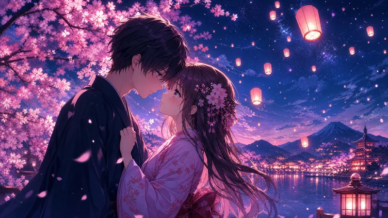 寸止挑战动漫-【寸止挑战动漫】花火之夜·唯美恋爱动漫短片